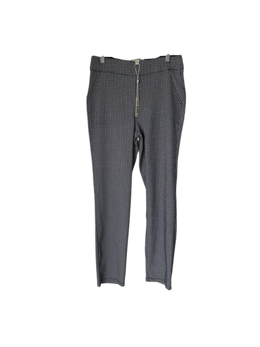 Max Studio Women’s Geometric Print Pull On Black & White Pants Size Small NEW
